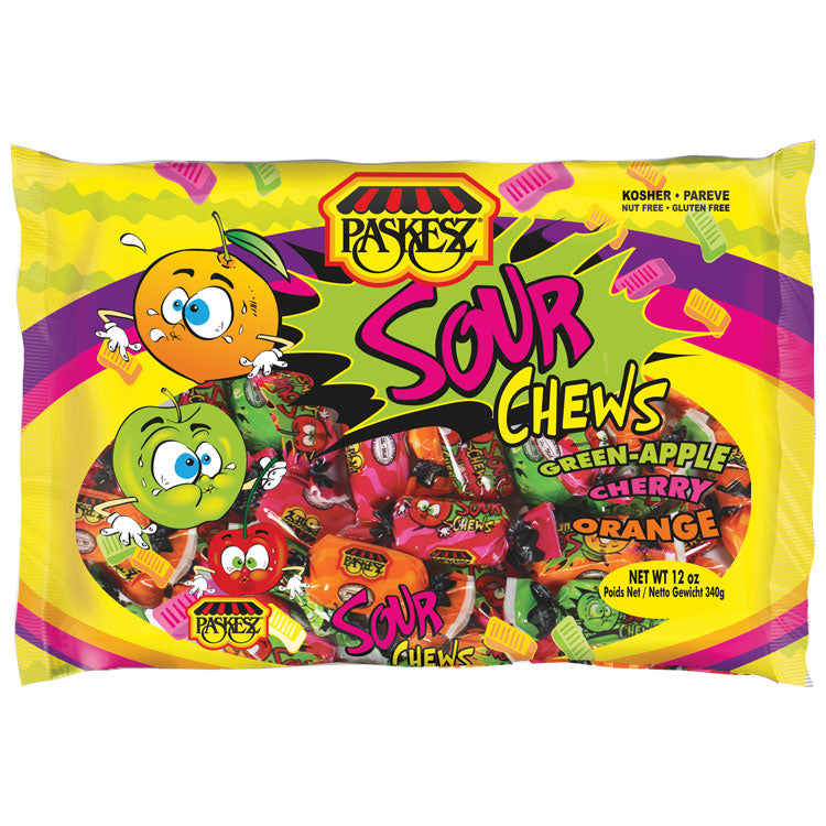 Paskez Sour Chews 12 oz 340 gr.