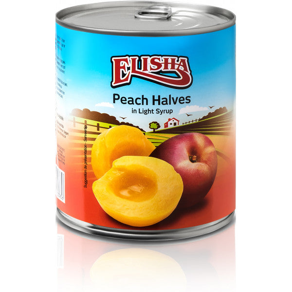 Elisha' Peach Halves in light syrup