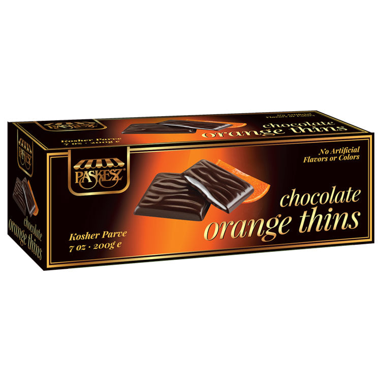 Paskez Chocolate Orange Thins 200 gr.