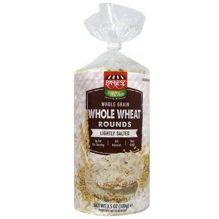 Paskez Whole Wheat Rounds Lightly Salted 100 gr.